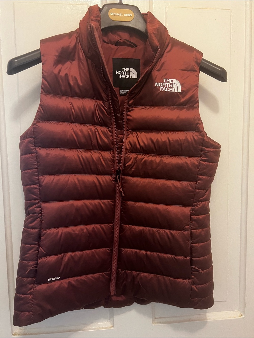 The North Face Women's Maroon Quilted Down Vest